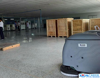 旭潔洗地機在手，車間廠房地面清潔我有